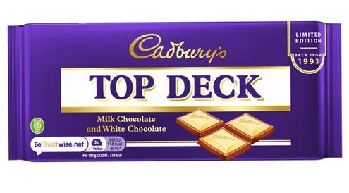 Las barras Cadbury Top Deck eran las favoritas en el pasado.