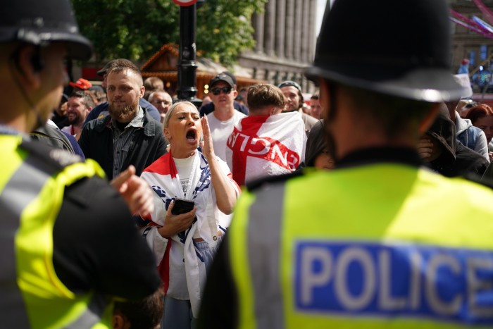 Una protesta en Liverpool el sábado