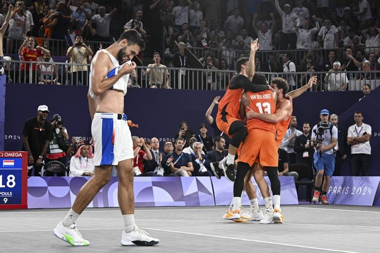 Los jugadores holandeses de baloncesto 3x3 dieron una gran sorpresa (foto: ANP 2024/Michael Baucher IMAGO).