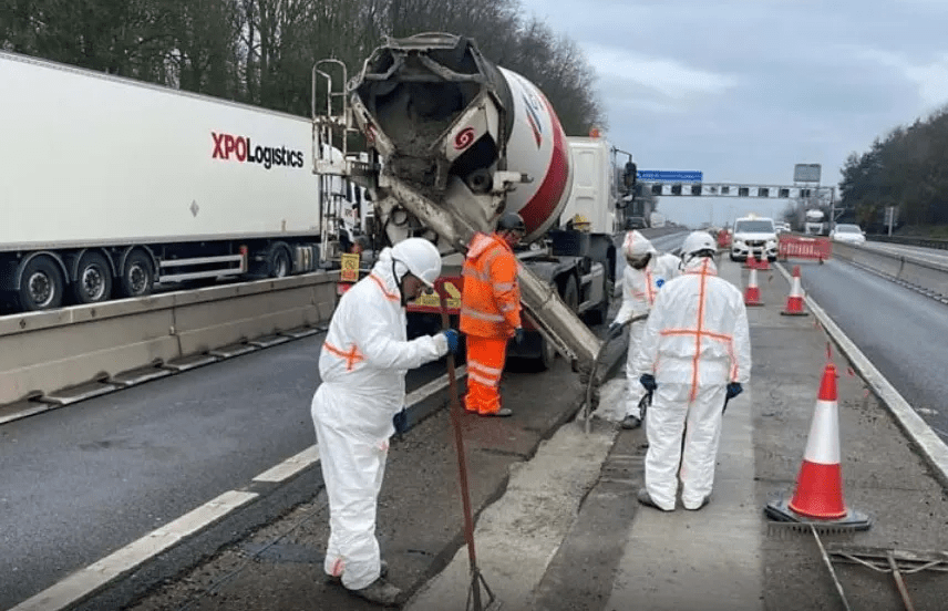 Las carreteras nacionales están realizando mejoras en la M1