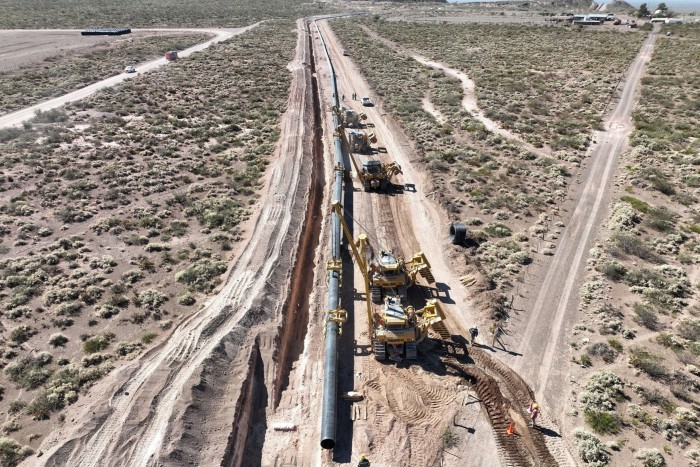 El gasoducto de Vaca Muerta, operado por YPF