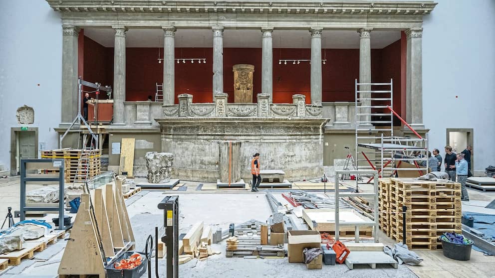 La puerta del mercado Millet permanecerá en su lugar durante la renovación.