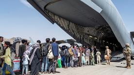 Evacuación en el Aeropuerto Internacional Hamid Karzai - 2021