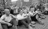 Novatadas a estudiantes en el centro de Ámsterdam, entre 1959 y 1965.