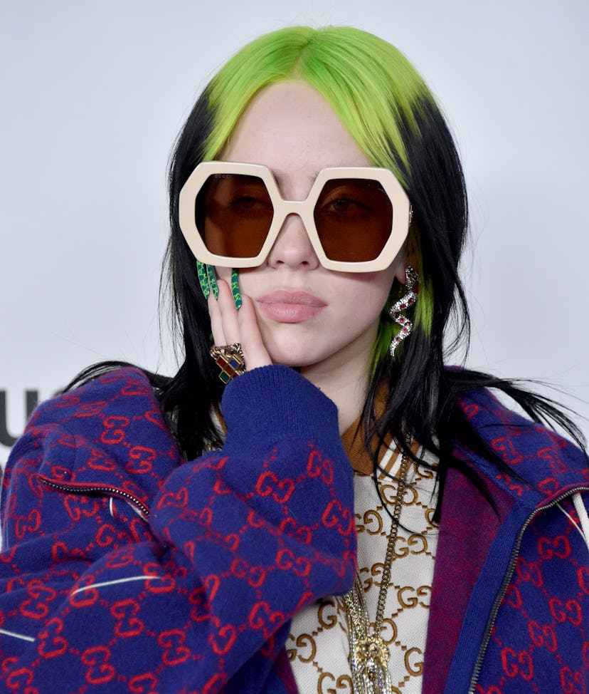 Uñas verdes Billie Eilish 2020