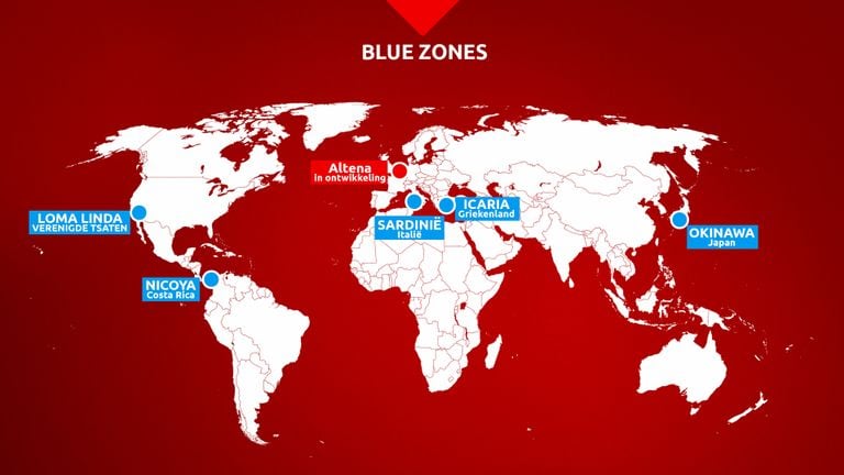 Las cinco zonas azules del mundo, Altena, están en desarrollo.