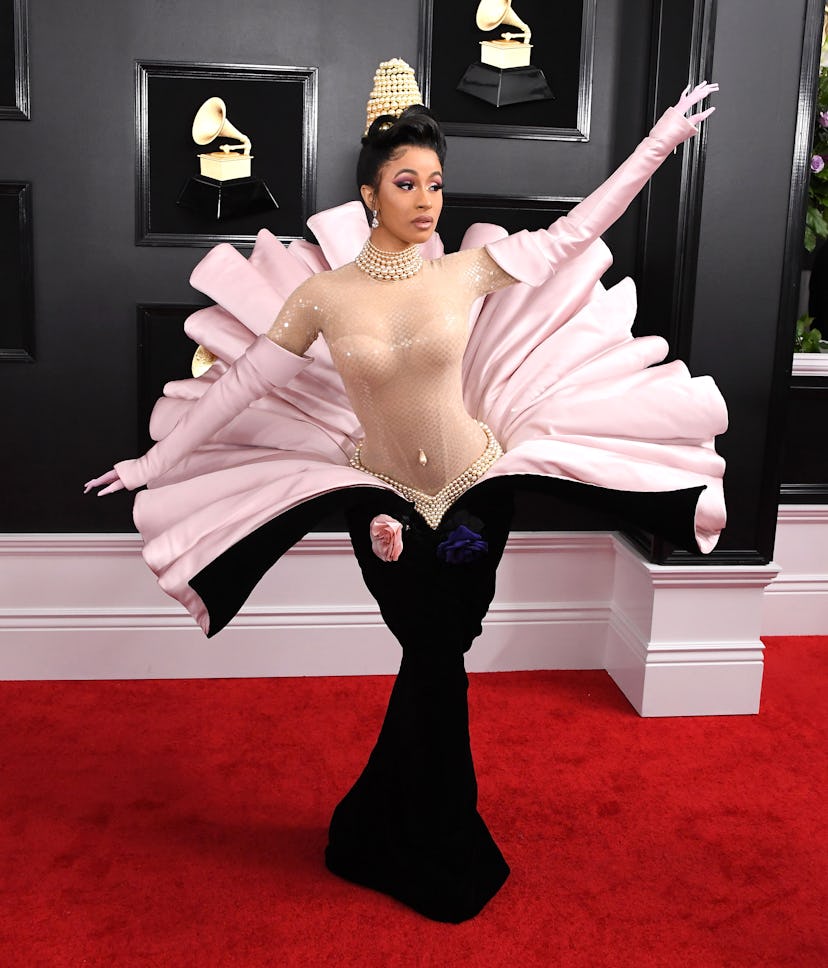 Cardi B llega a la 61.ª edición de los premios GRAMMY 