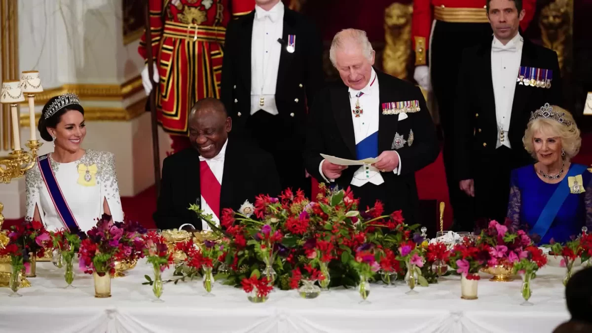 El rey Carlos bromea, Kate Middleton encanta: el primer banquete estatal es un éxito