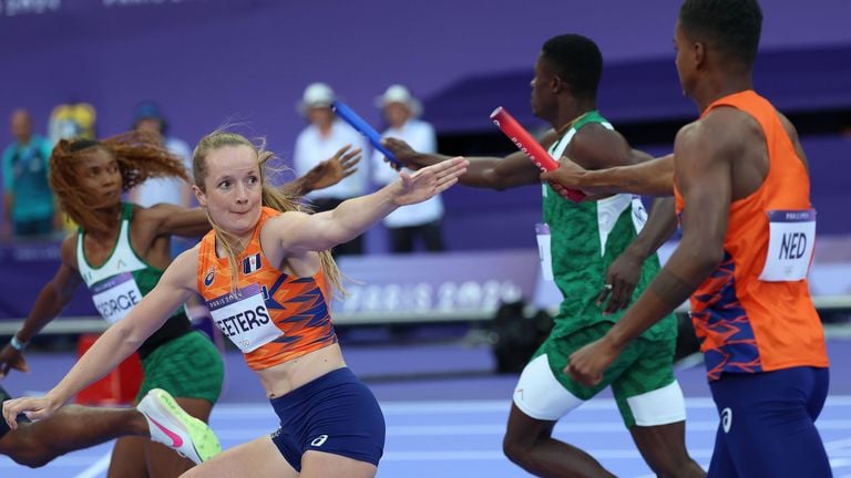 Cathelijn Peeters en acción como finalista final durante las semifinales del pasado viernes (foto: ANP).