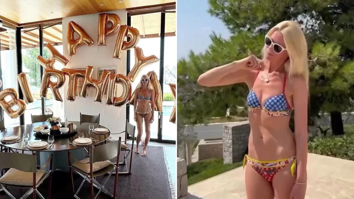 Claudia Schiffer, fiesta de cumpleaños número 53 con eterno bikini top model