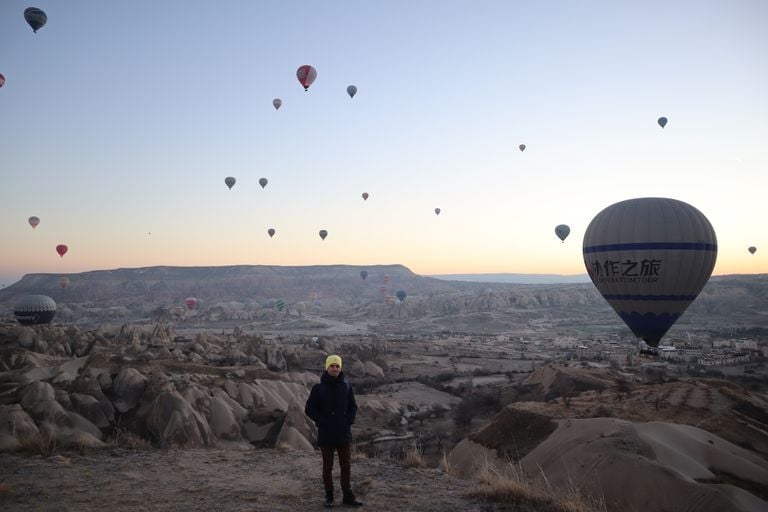 Afortunadamente, Stijn vio despegar los globos aerostáticos (Foto: Stijn Sannen) 