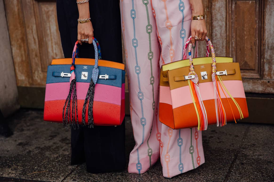 Amanecer y atardecer Hermes Birkin Bolsas