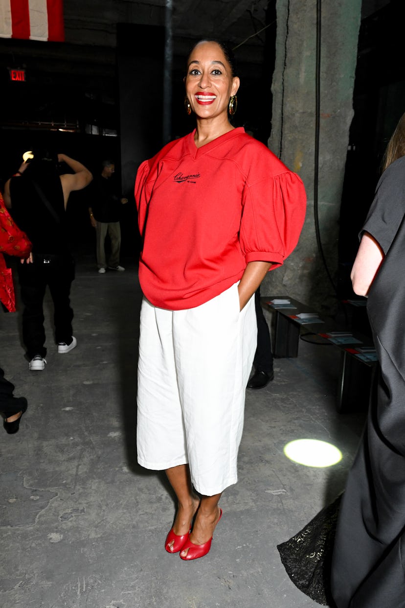 Tracee Ellis Ross en Willy Chavarria RTW Primavera 2025 como parte de la Semana de la Moda Ready to Wear de Nueva York...