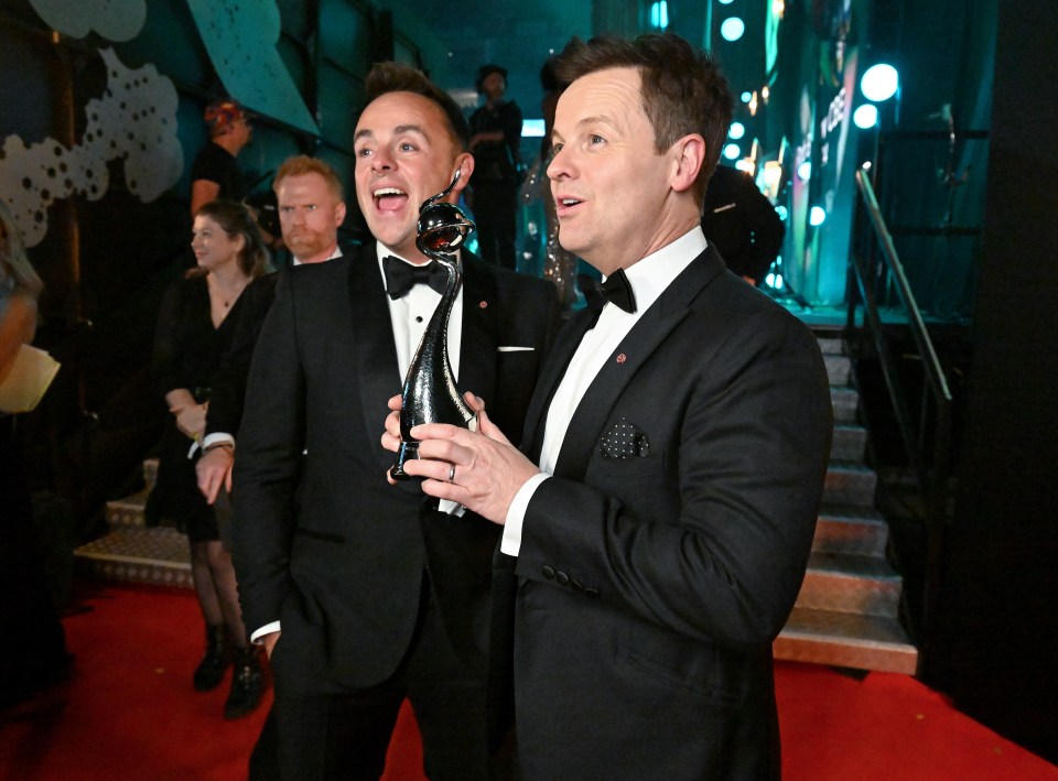 Ant y Dec ganaron el premio de presentador por 23.º año consecutivo