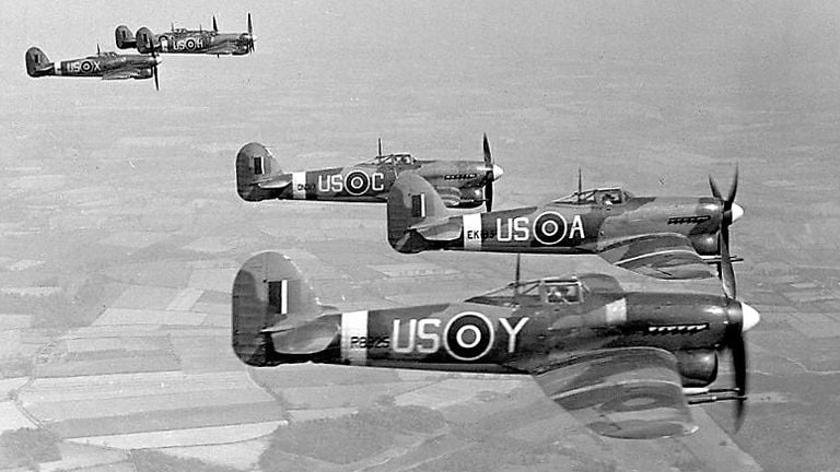 Hawker Typhoons (foto; archivo)