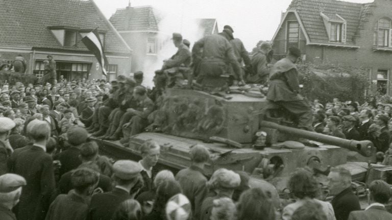 Tanque británico en Oss (foto: archivo)