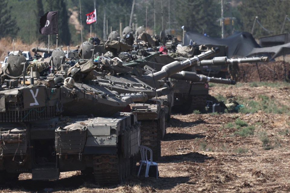 Los tanques israelíes habían sido trasladados a la frontera.