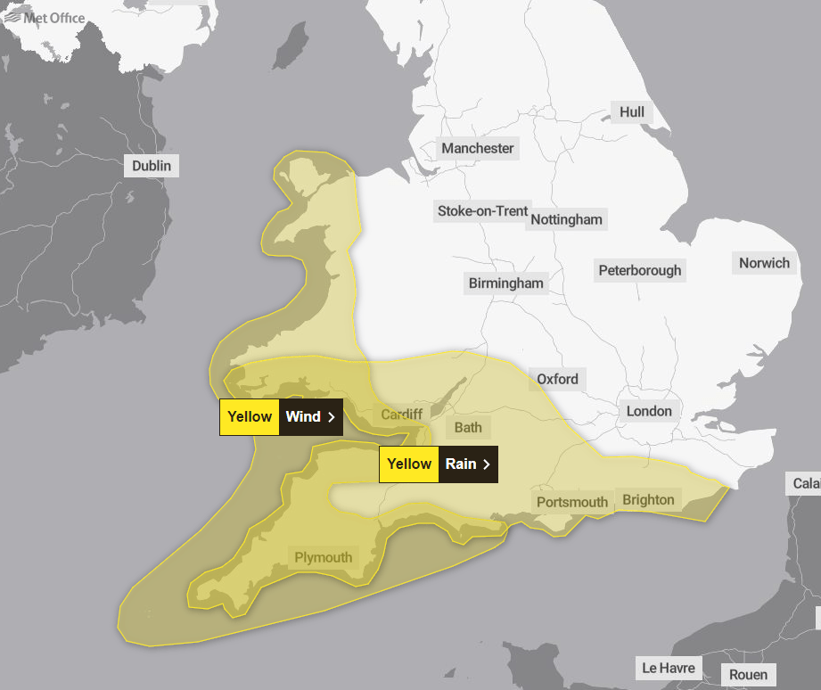 Hoy entran en vigor dos nuevos avisos meteorológicos por viento y lluvia