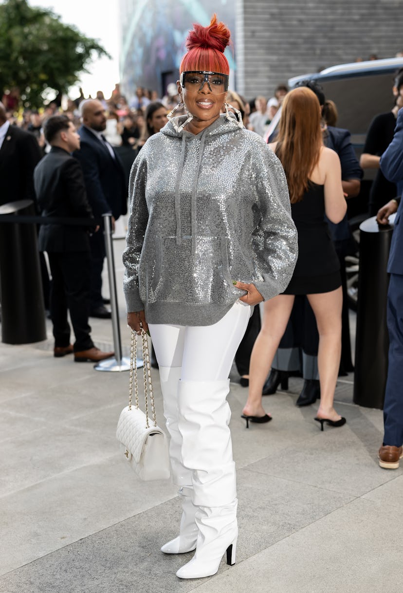 Mary J. Blige en el desfile primavera/verano 2025 de Michael Kors