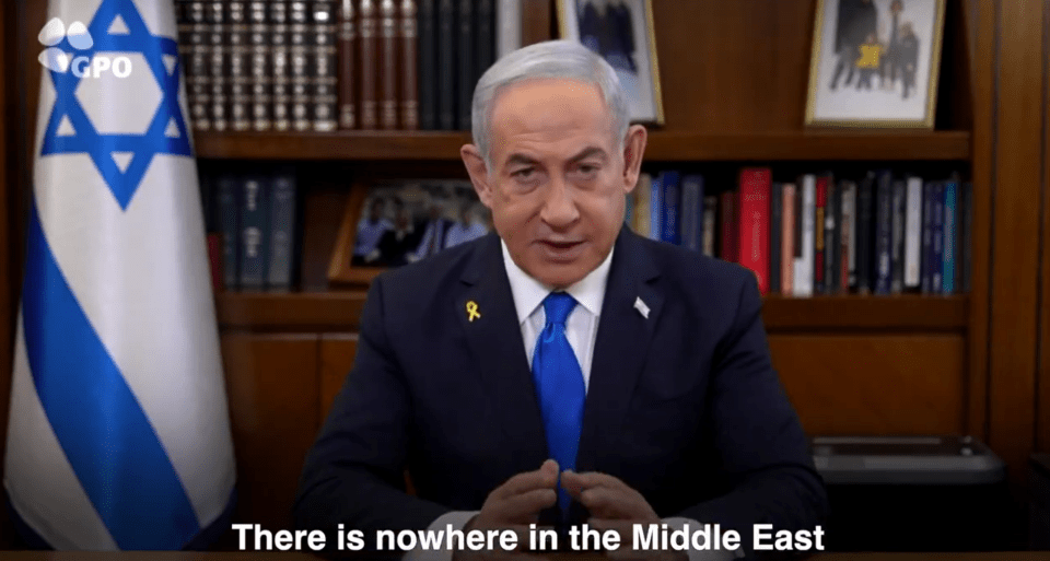 Netanyahu amenazó hoy a Irán y sus representantes en un discurso