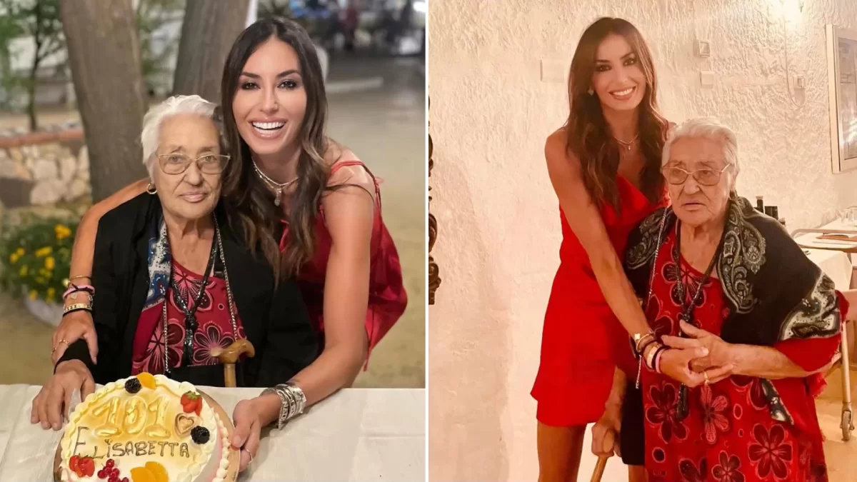 Elisabetta Gregoraci, la emoción por el cumpleaños 101 de su abuela: «Eres una fuerza de la naturaleza»