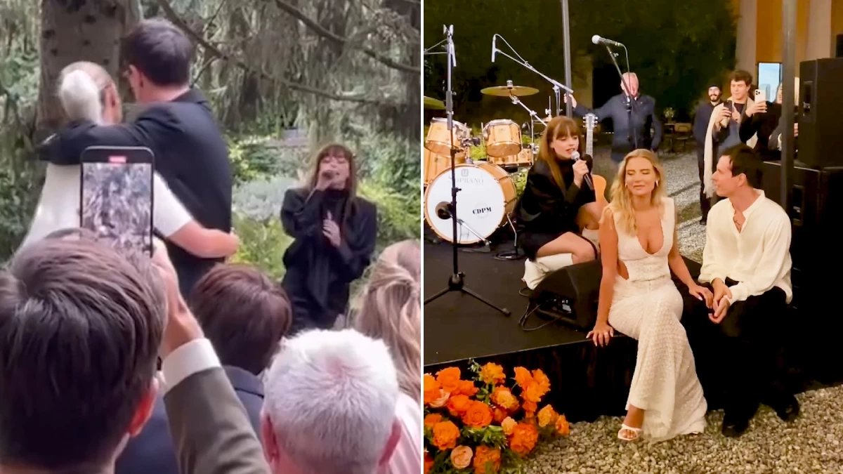 Annalisa se emociona en la boda de su ex Davide Simonetta y Veronica Ferraro