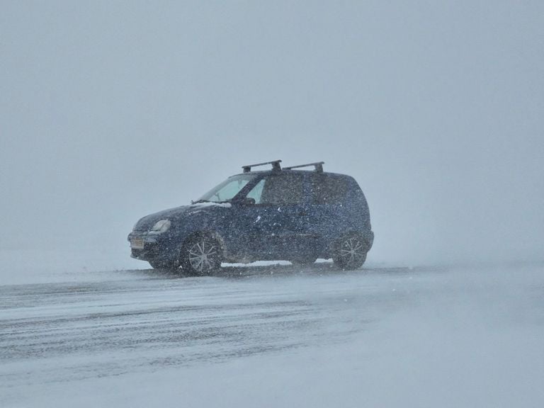 El Fiat se puso a prueba durante una tormenta de nieve en Kazajstán (Foto: Stijn Sannen)