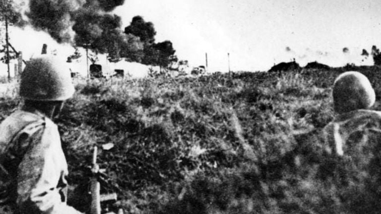 Los estadounidenses se refugian en Son para el ataque (foto: archivo) 