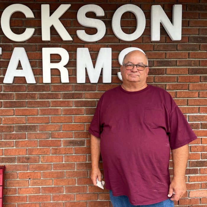 Bill Jackson, un productor lechero que vive cerca de Uniontown