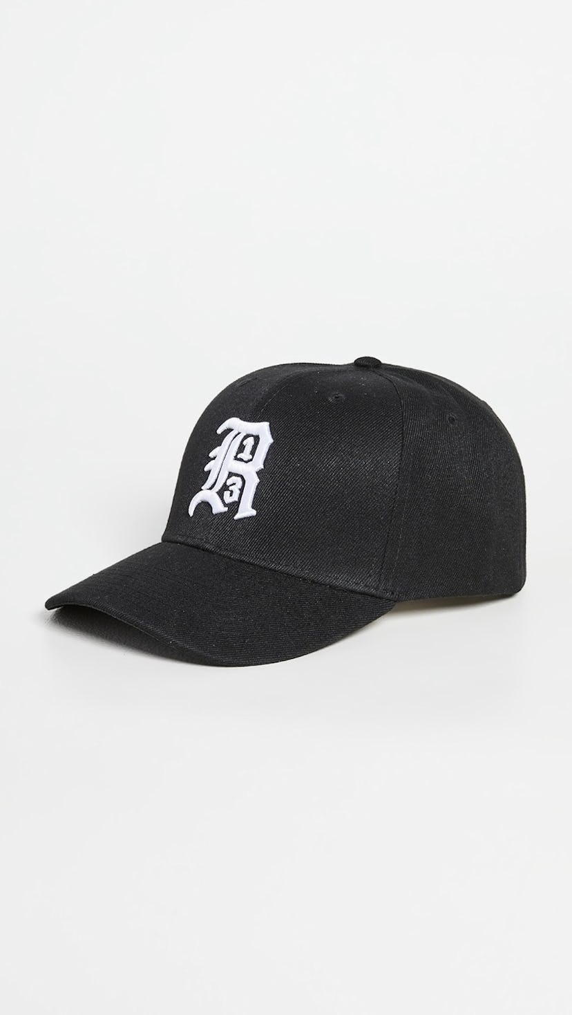 Gorra de béisbol negra R13