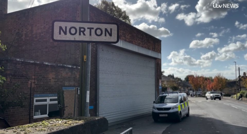 Policía en el área de Norton en Malton