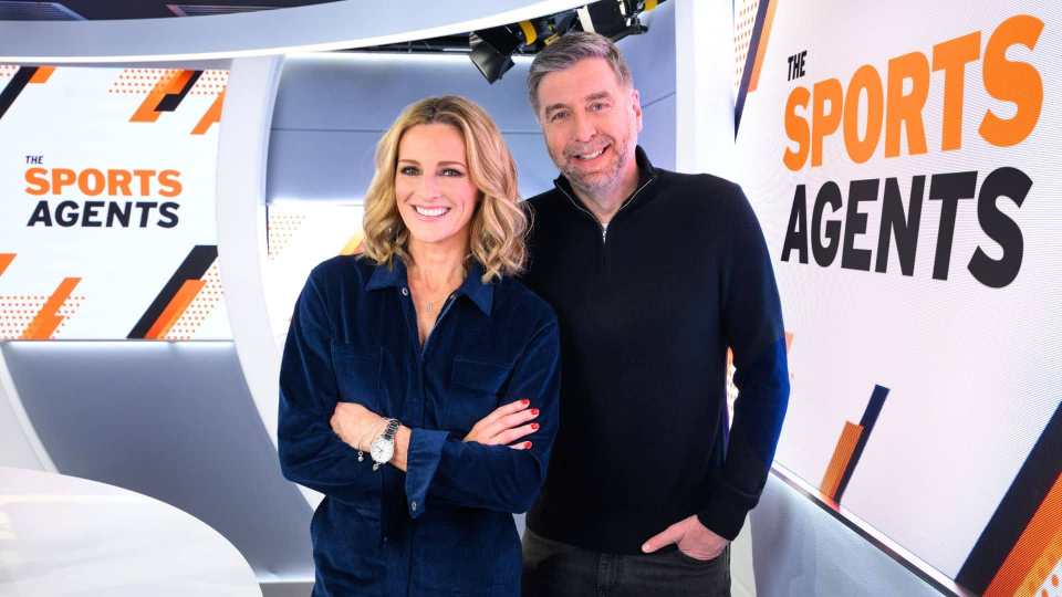 Gabby Logan y Mark Chapman, presentadores de The Sports Agents, están en liza