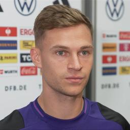 El capitán de la DFB, Joshua Kimmich, durante una entrevista