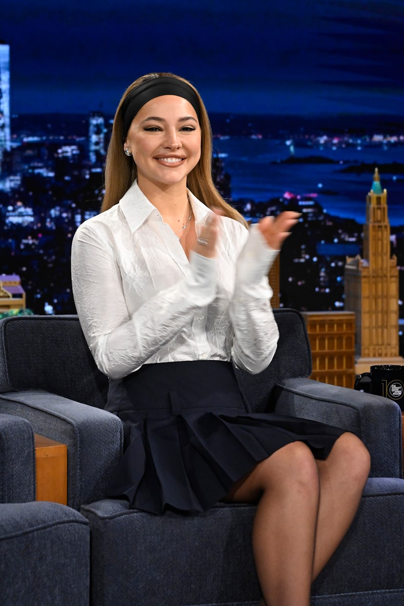 EL ESPECTÁCULO DE ESTA NOCHE PROTAGONIZADO POR JIMMY FALLON - Episodio 2036 - En la foto: Actriz y modelo Madelyn Cline du...