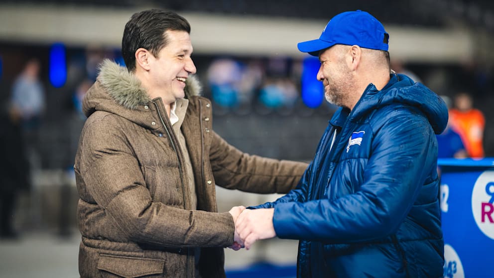 Marko Pantelic (l.) mit Pal Dardai