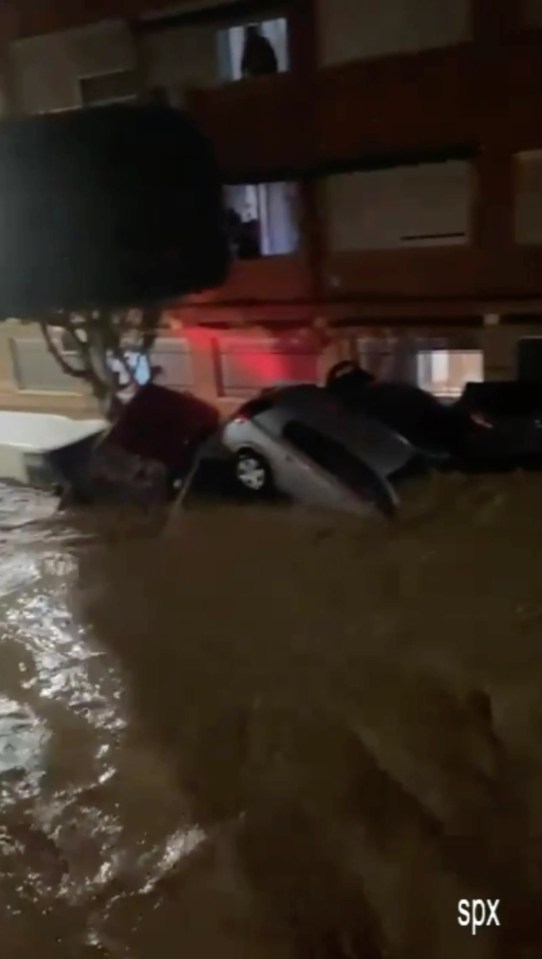 Inundaciones en Piaporta localidad de Valencia