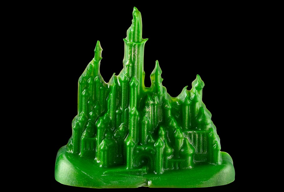 Todo es grandioso y todo es verde con un día jabonoso en Emerald City, la espuma es tan esponjosa que desafía la gravedad.