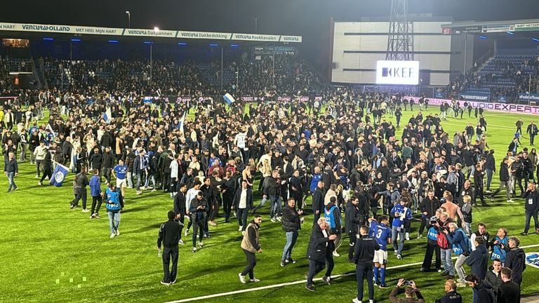 Fiesta en el FC Den Bosch. (Foto: Matthijs Schraver)