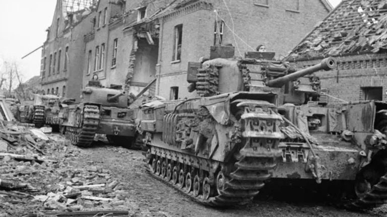 Tanques aliados, Europa Occidental 1944 (foto: archivo)