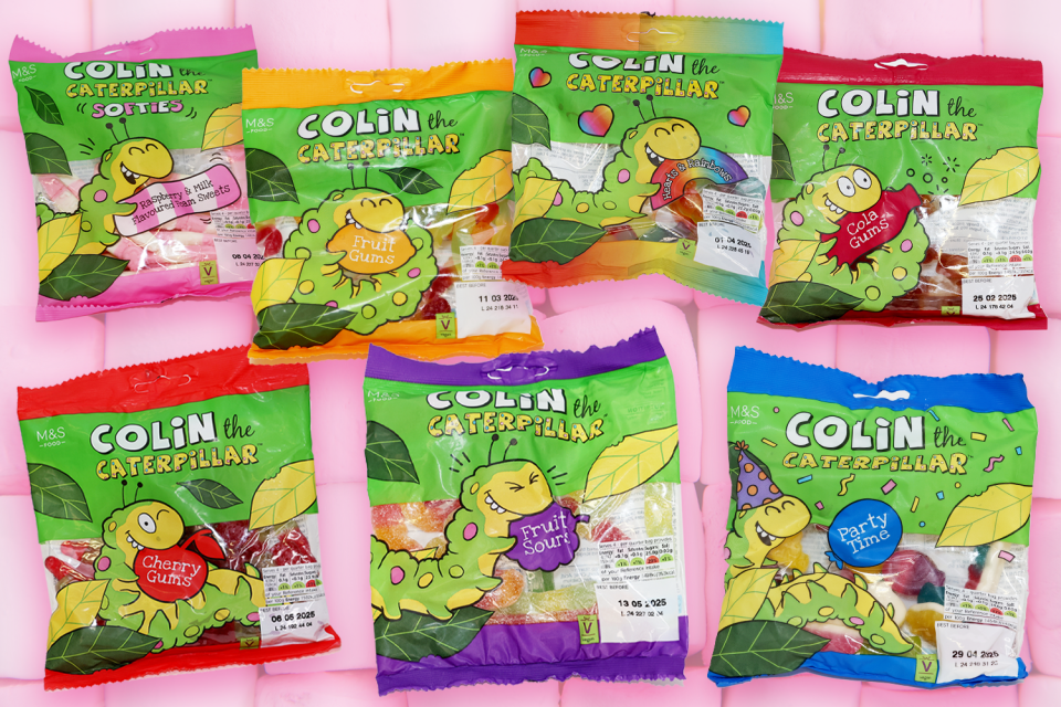 Las golosinas masticables de Colin son muy diferentes al pastel original.