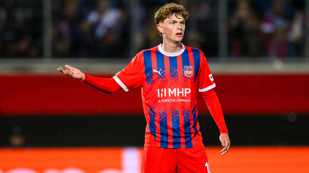 Paul Wanner (18) spielt seit Sommer auf Leihbasis für den 1. FC Heidenheim