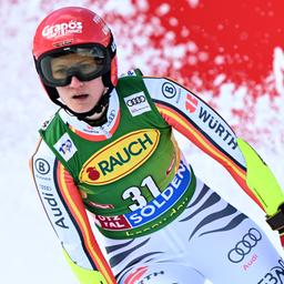 Lena Dürr en el slalom gigante de Sölden