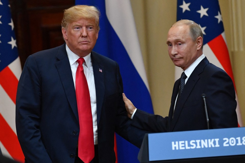 El presidente entrante de Estados Unidos, Donald Trump, y el presidente de Rusia, Vladimir Putin, en 2018