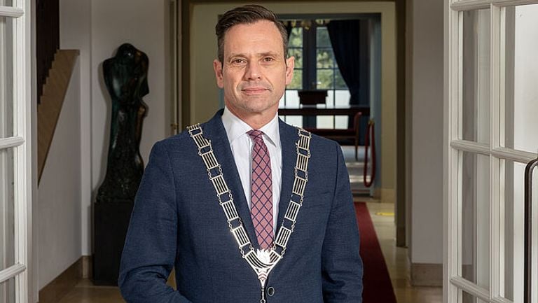 Sjoerd Potters, en esta foto como alcalde de De Bilt (foto: municipio de De Bilt).