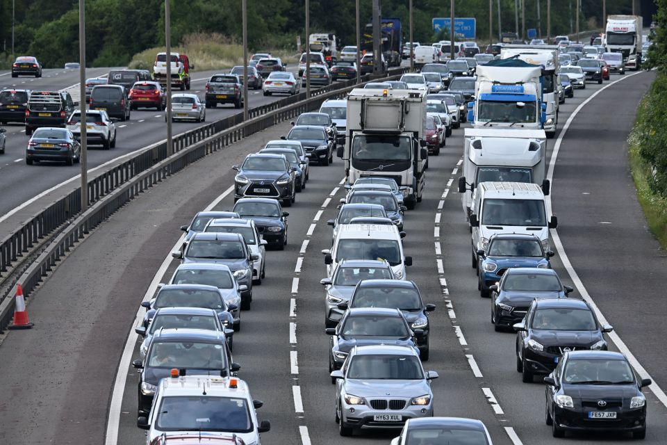 La M25 es una autopista que se espera que enfrente enormes colas