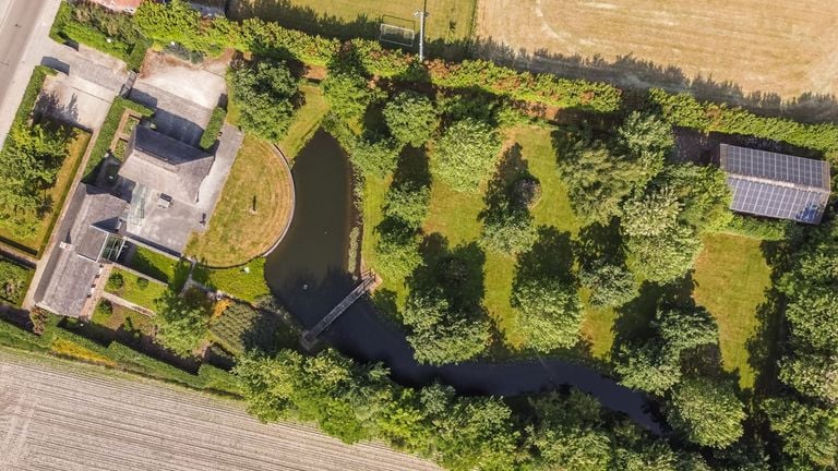 La parcela de más de siete mil metros cuadrados (foto: Van Baarle Makelaardij).