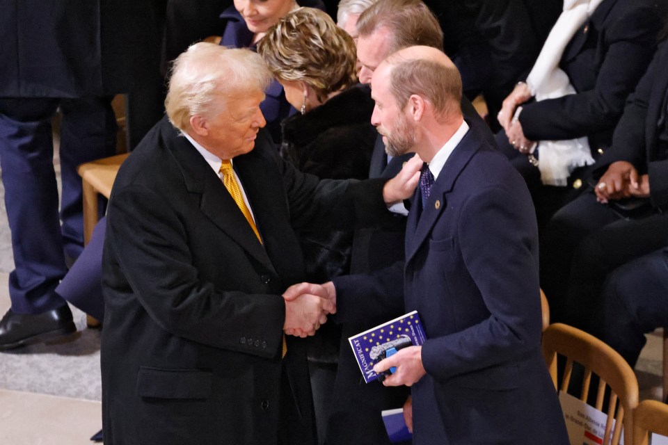 La semana pasada, Trump se reunió con el príncipe William en la reapertura de Notre Dame en París.