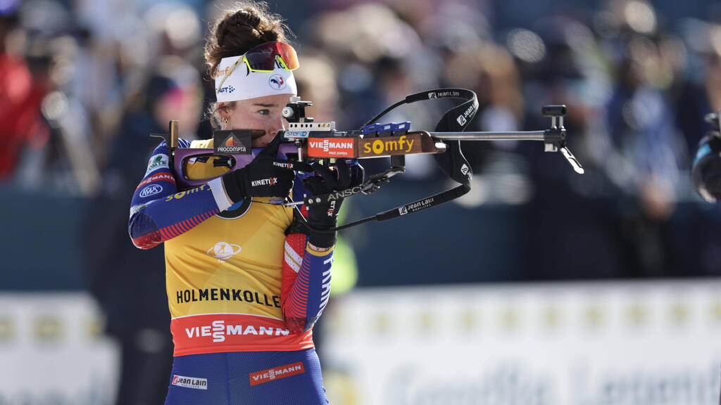 Preparación del cambio de las estrellas de biatlón de Francia