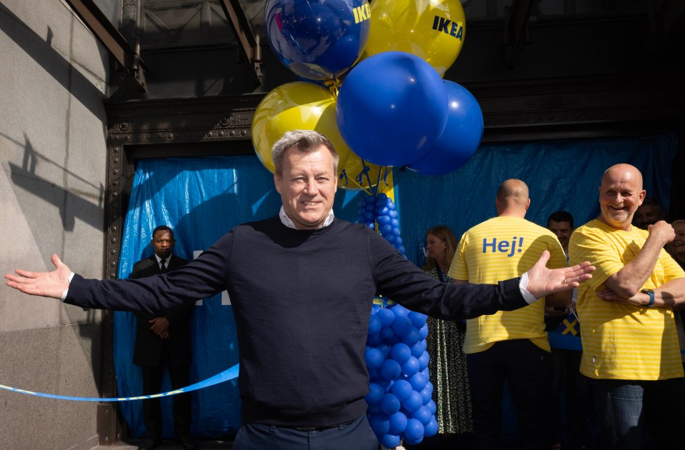 Jesper Borden, CEO minorista de IKEA, en la apertura de New London Store.