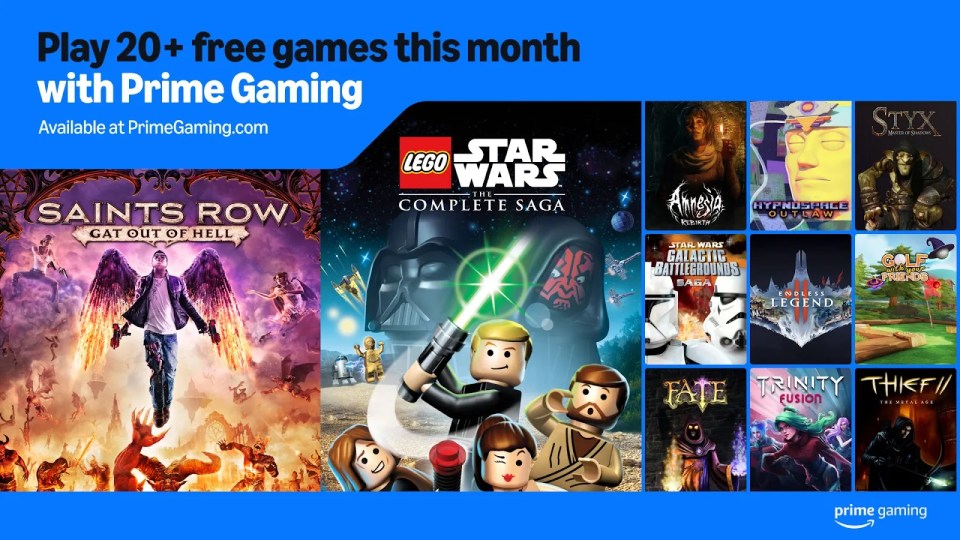 Collage de los juegos gratuitos de Prime Gaming para el mes.